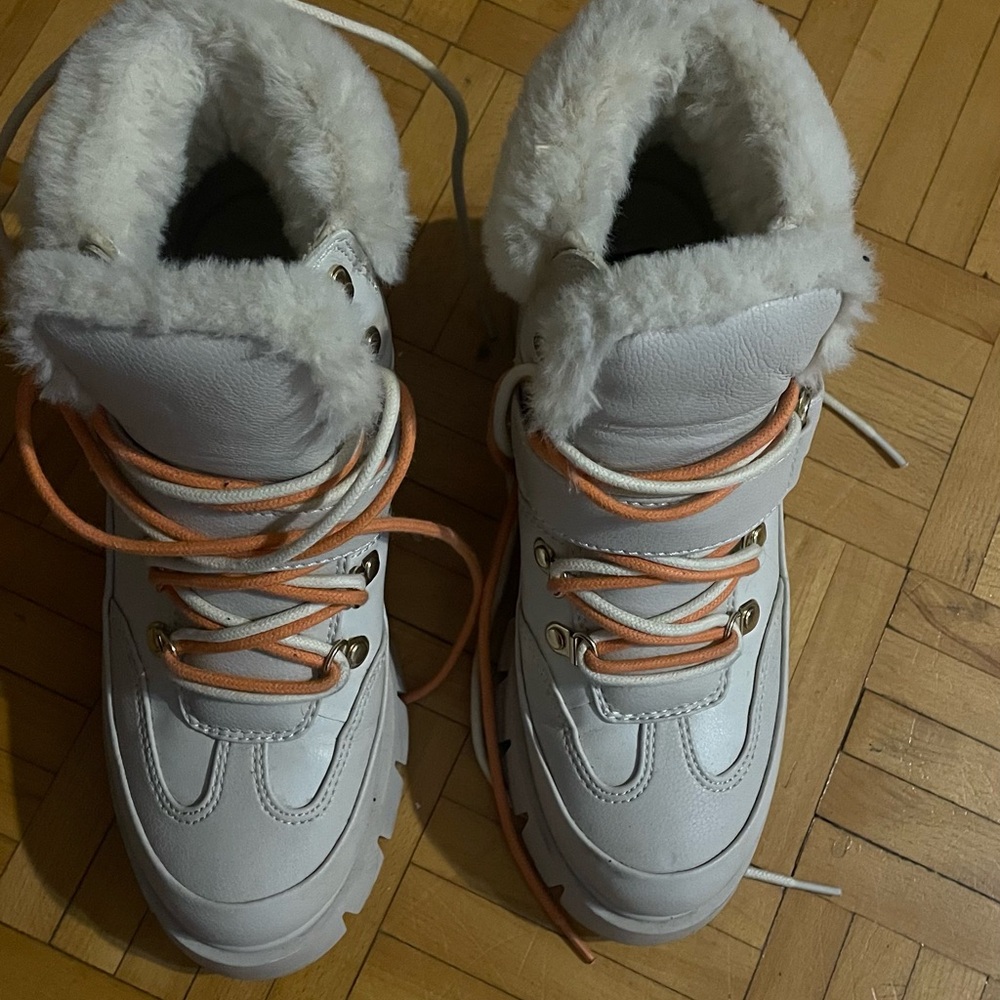 Call It Spring White and Peach Women's Boots